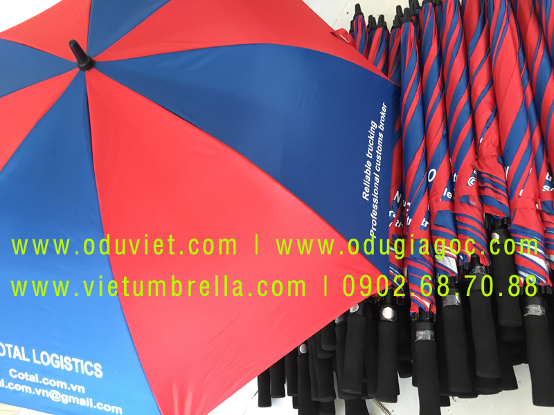 xưởng sản xuất ô dù cầm tay in logo quảng cáo